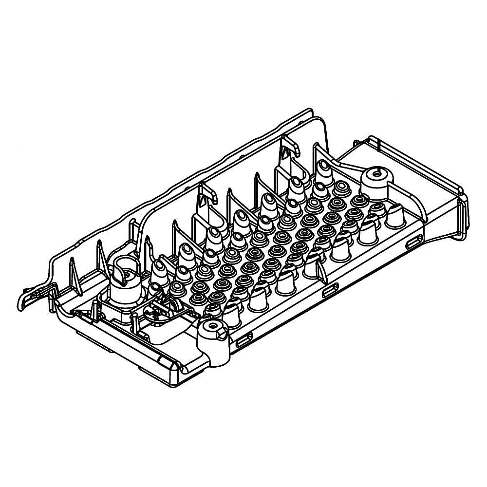 Part #wpw10312691, Refrigerator Ice Maker Baffle (Replaces W10312691) / 15.25 x 5.25 x 5.75