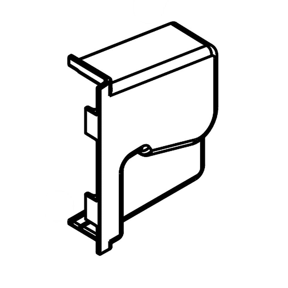 Part #wpw10323172, Refrigerator Trim Retainer End Cap / 4.00 x 1.00 x 3.00