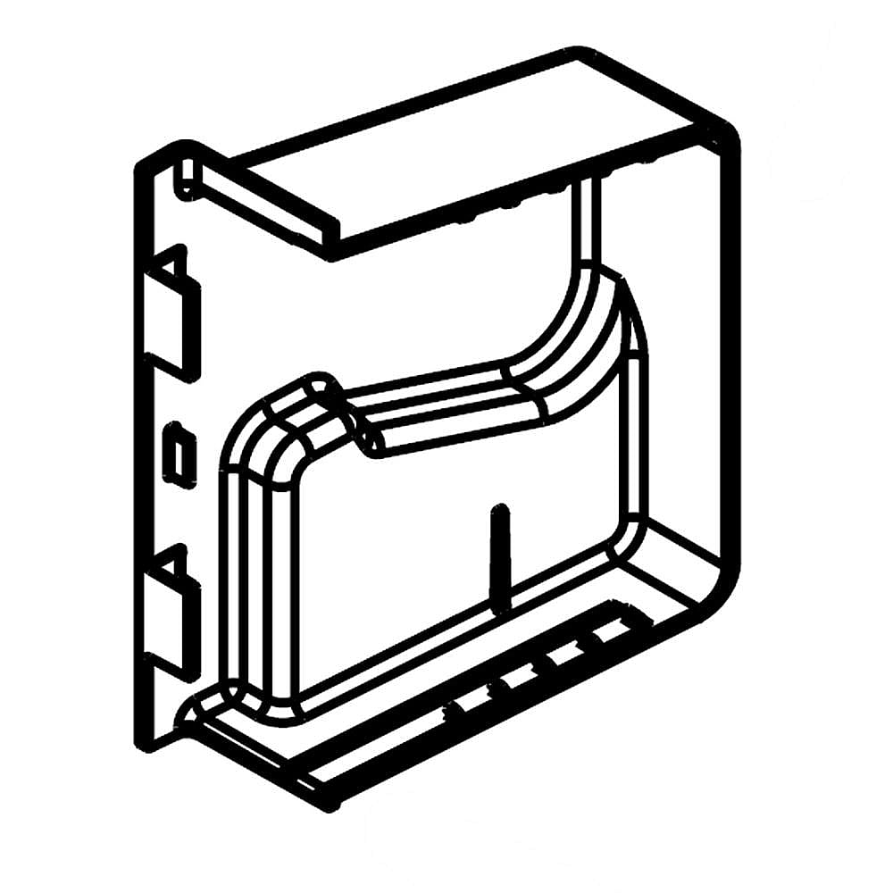 Part #wpw10323173, Refrigerator Trim Retainer End Cap / 4.00 x 1.00 x 3.00