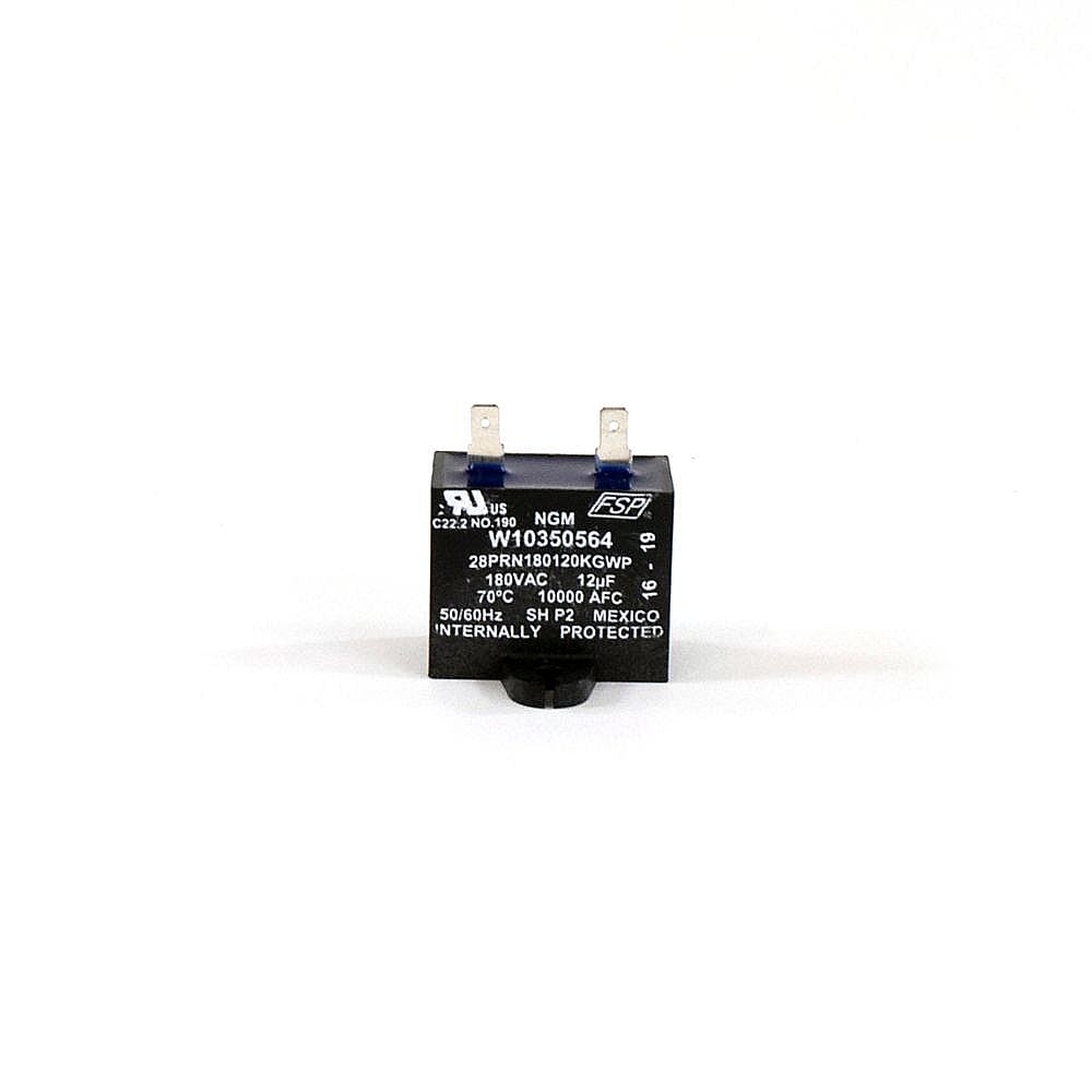 Part #wpw10350564, Whirlpool Refrigerator Run Capacitor (Replaces W10350564) / 1.37 x 1.62 x 1.62