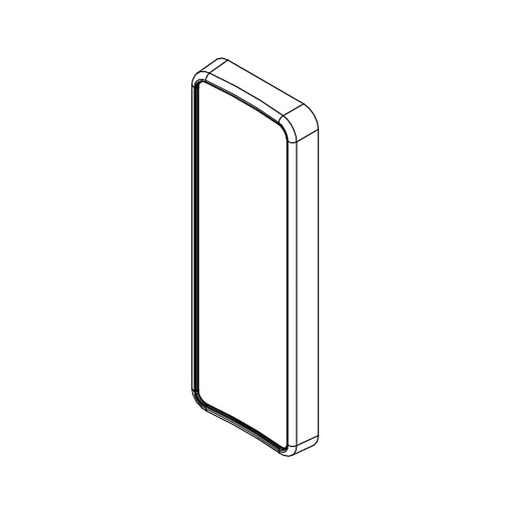 Part #wpw10353848, Refrigerator Dispenser Actuator Pad (Gray) (Replaces W10353848) / 9.00 x 1.00 x 1.00