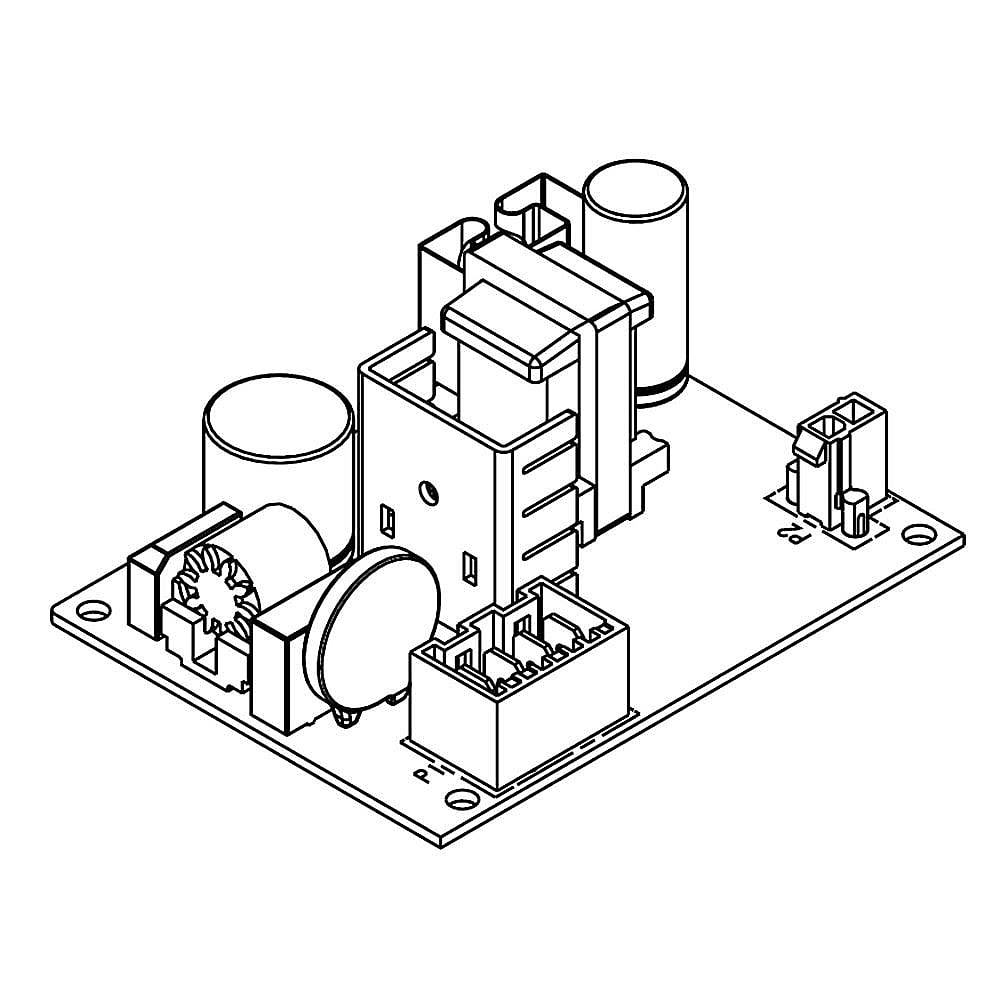 Part #wpw10356041, Refrigerator Power Control Board / 4.75 x 4.25 x 5.88