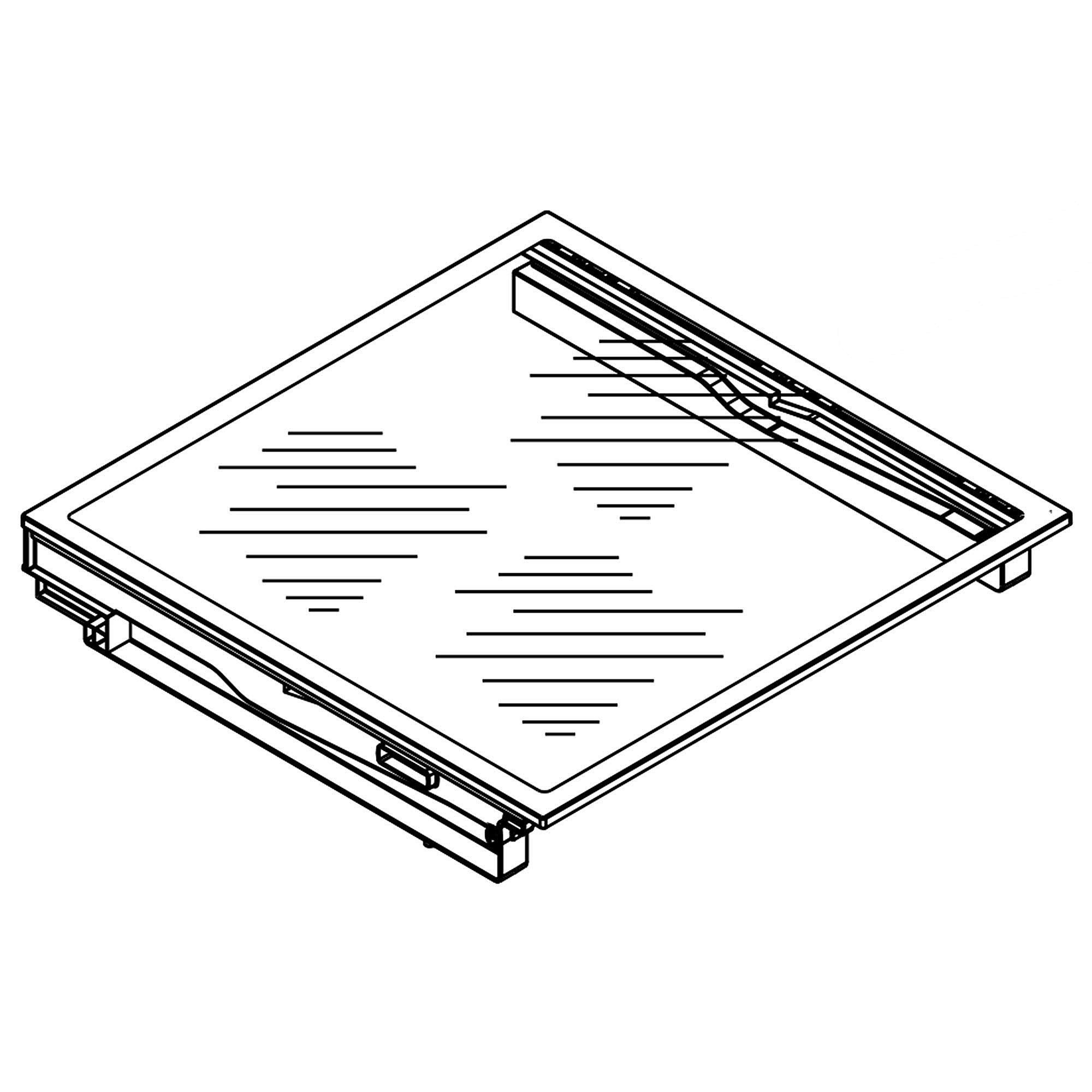 Part #wpw10362174, Refrigerator Freezer Drawer Cover / 18.31 x 4.25 x 22.75