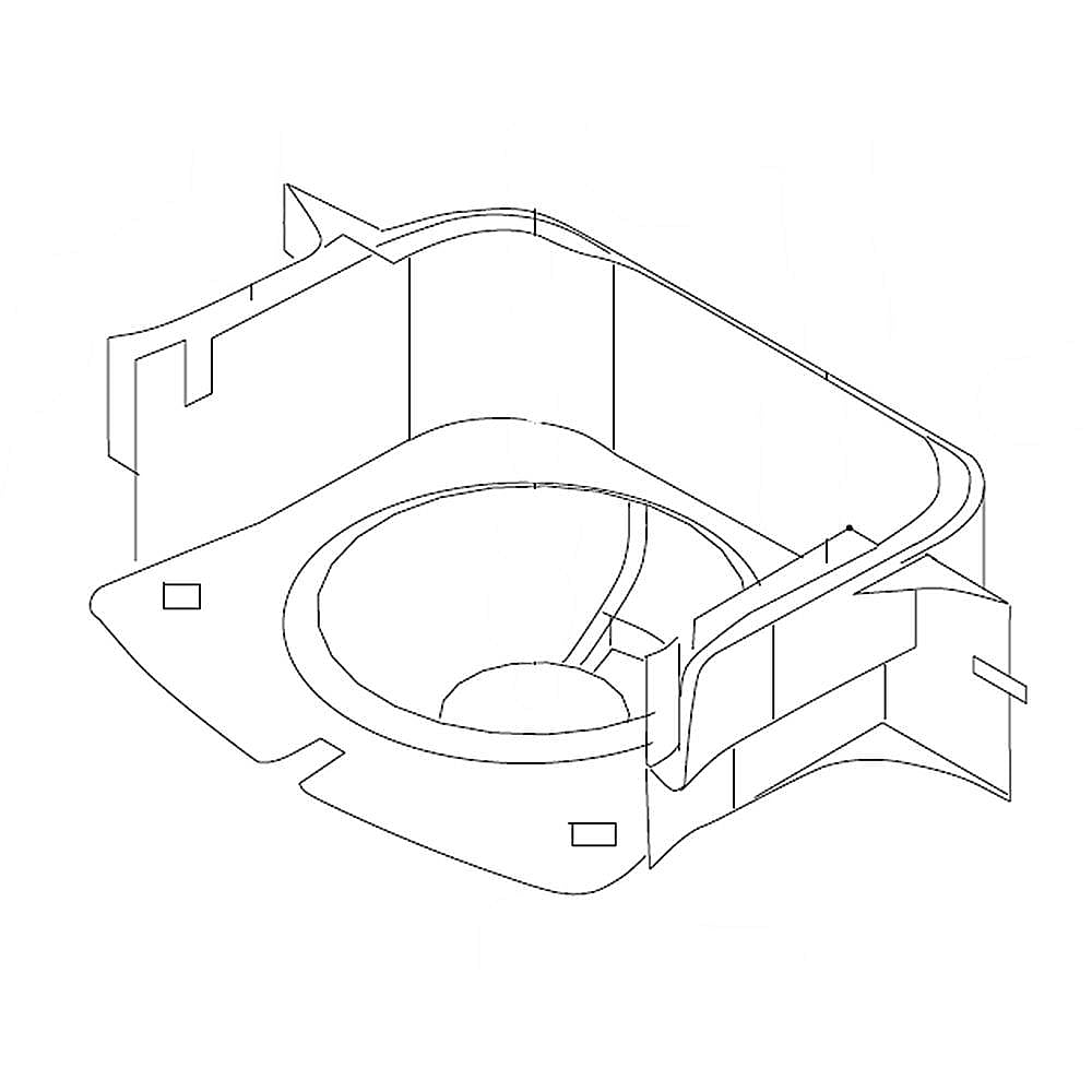 Part #wpw10363507, Refrigerator Shroud / 11.75 x 5.50 x 10.00