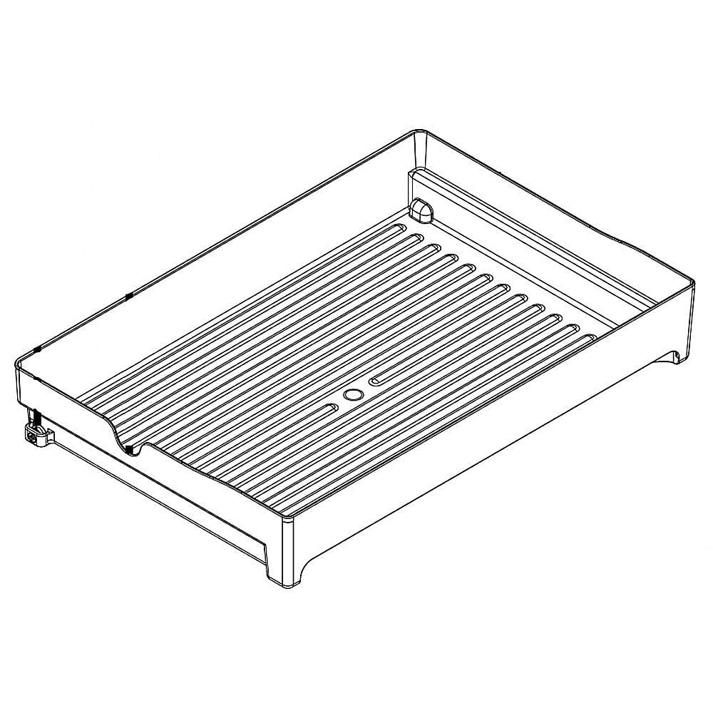 Part #wpw10397907, Refrigerator Deli Drawer | 25.13 x 6.38 x 19.38