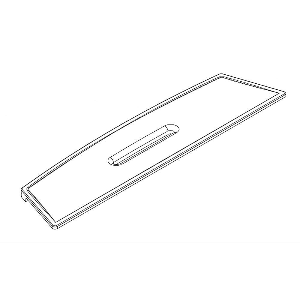 Part #wpw10397992, Refrigerator Dispenser Overflow Grille (Biscuit) / 1.00 x 2.00 x 2.00