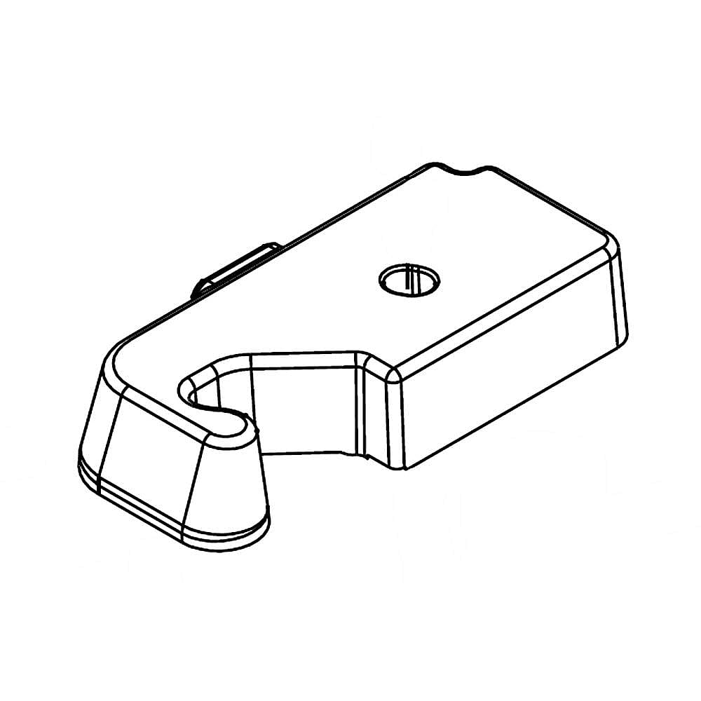 Part #wpw10407158, Refrigerator Door Hinge Cover / 7.25 x 3.00 x 29.00