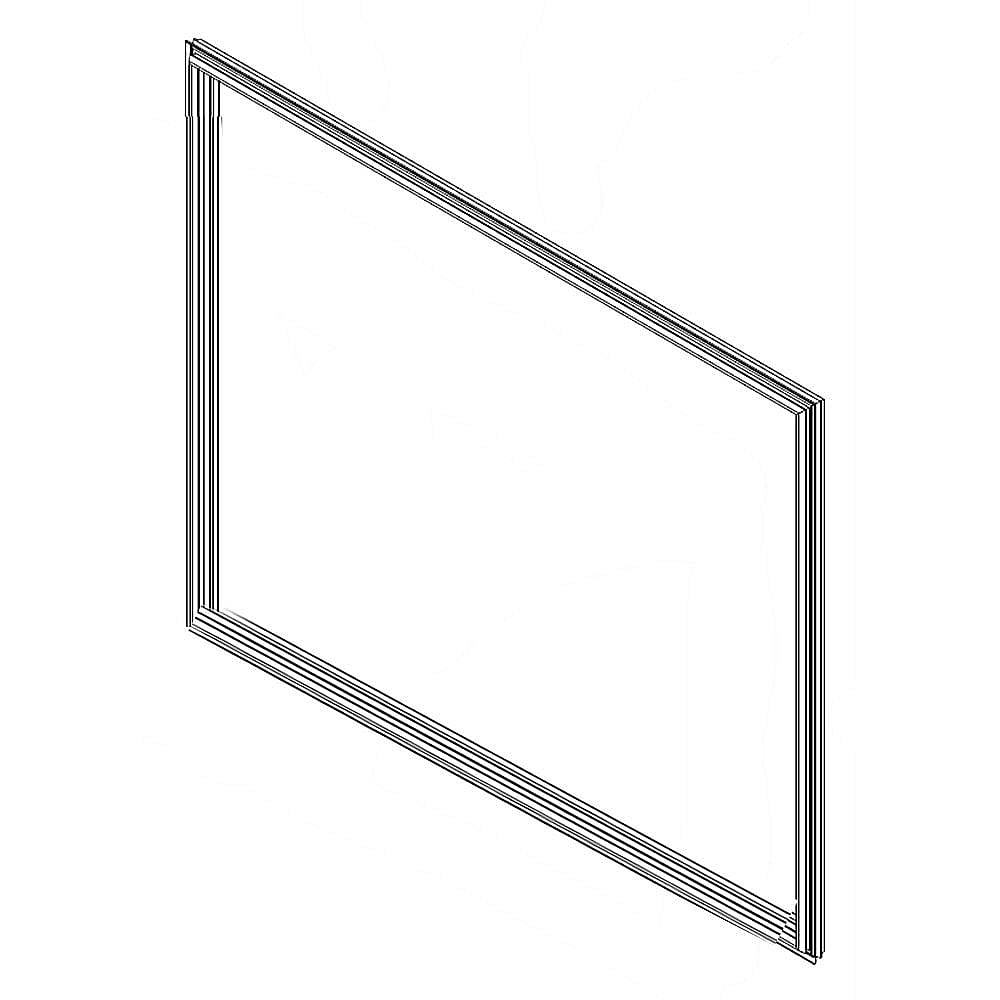 Part #wpw10443324, Refrigerator Freezer Door Gasket | 23.00 x 19.88 x 2.38
