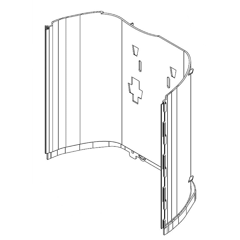 GE Part #wpw10486346, Refrigerator Shield | 9.75 x 9.38 x 12.75