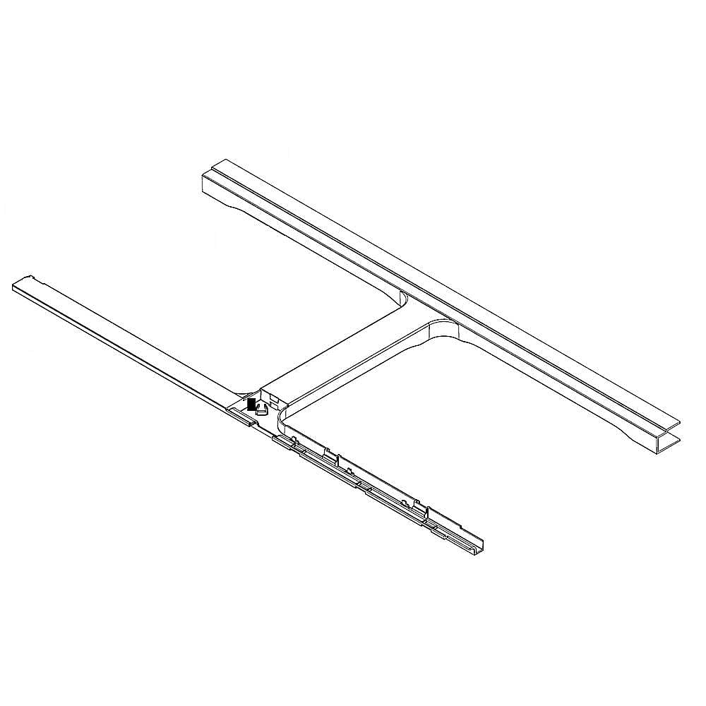 GE Part #wpw10489978, Refrigerator Support | 17.44 x 3.38 x 34.69