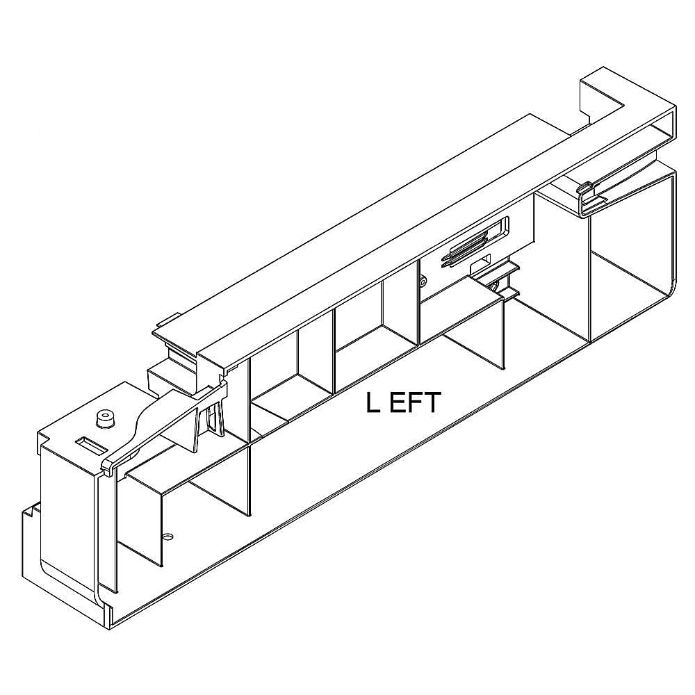 Part #wpw10498906, Refrigerator Plate / 7.69 x 4.82 x 24.13
