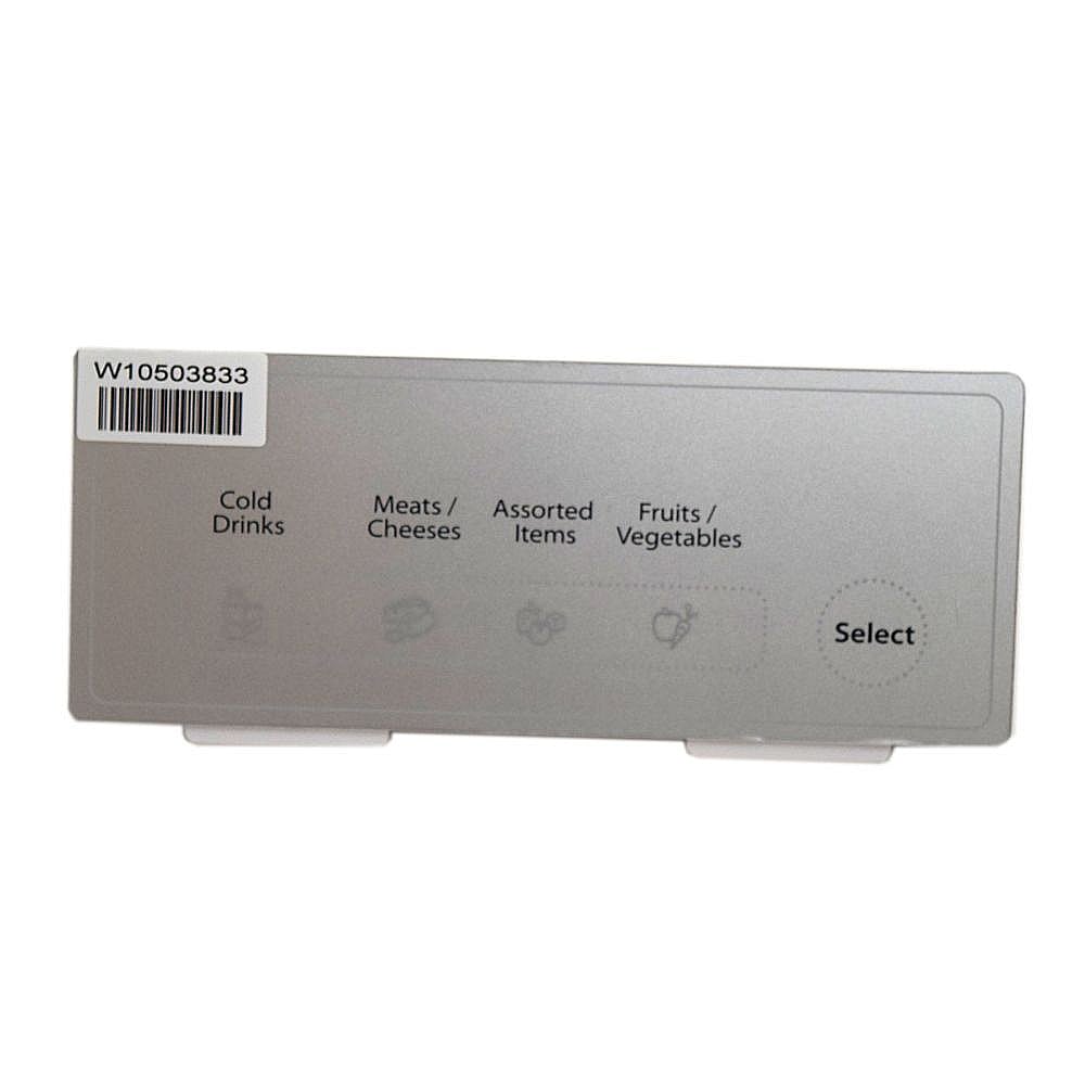 Part #wpw10503833, Refrigerator Temperature-Controlled Drawer User Interface Assembly (Replaces W10503833) / 12.00 x 5.25 x 5.75
