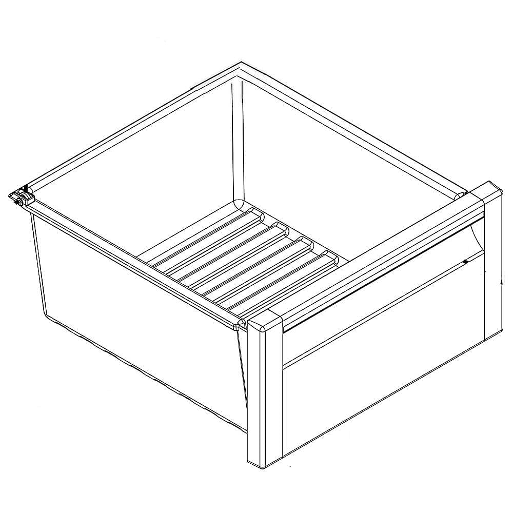 Part #wpw10508335, Refrigerator Snack Drawer (Replaces W10508335) / 20.00 x 11.75 x 18.13