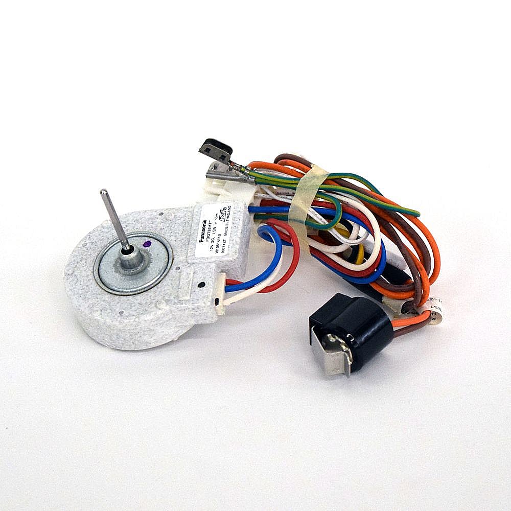 Photo of Refrigerator Evaporator Fan and Temperature Sensor Assembly from Repair Parts Direct