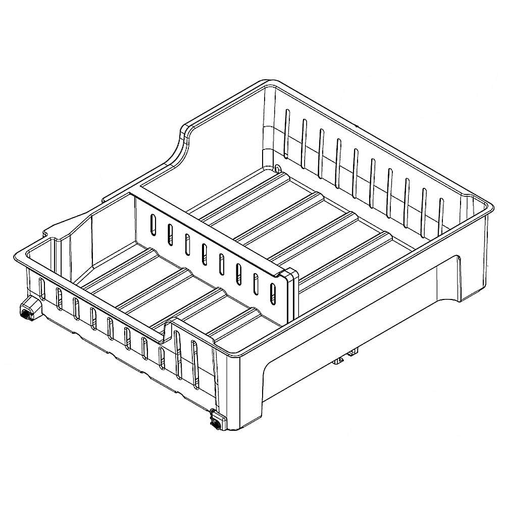 Part #wpw10555437, Refrigerator Basket / 21.57 x 7.69 x 24.19