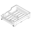 Refrigerator Basket for Maytag MFB2055DRH00 - Part WPW10555437