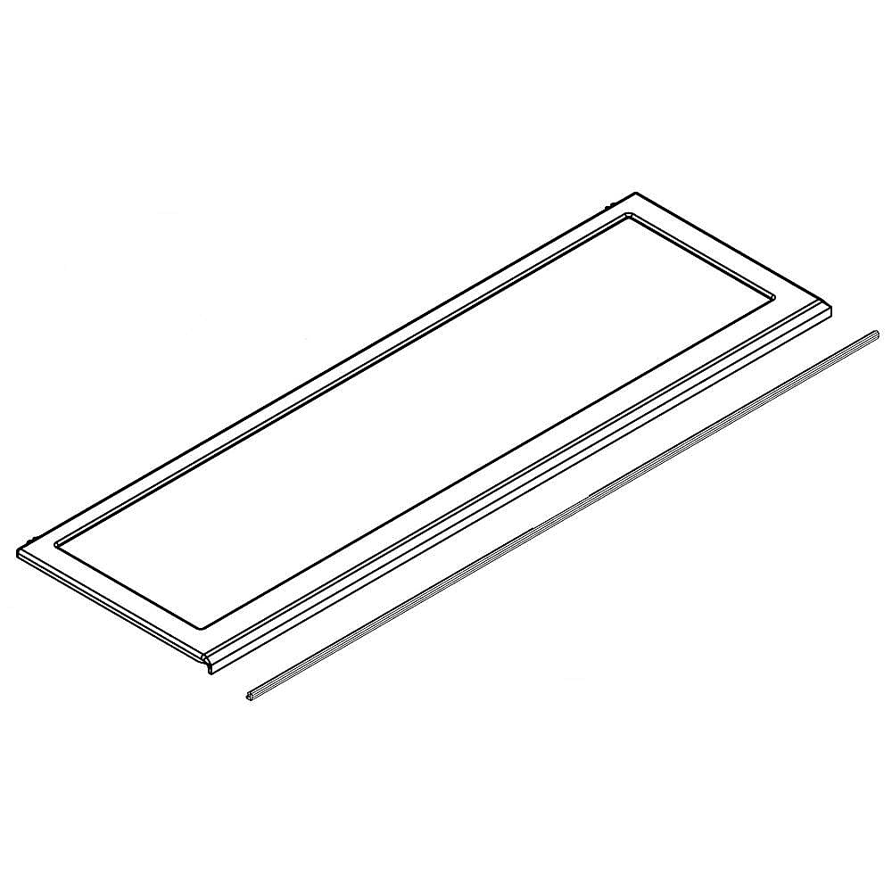 Part #wpw10569936, Glass/frame / 39.57 x 6.82 x 30.32