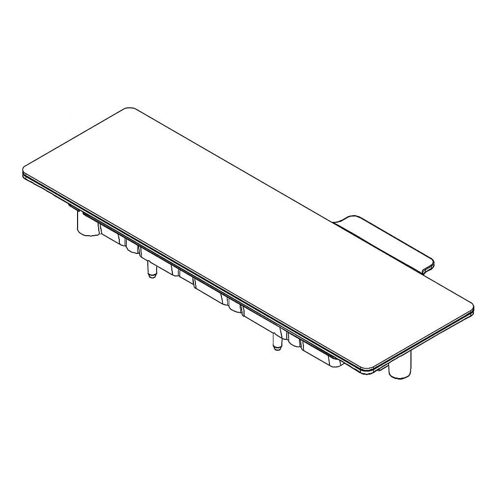 Part #wpw10608793, Refrigerator Crisper Drawer Humidity Control / 5.50 x 5.25 x 6.50