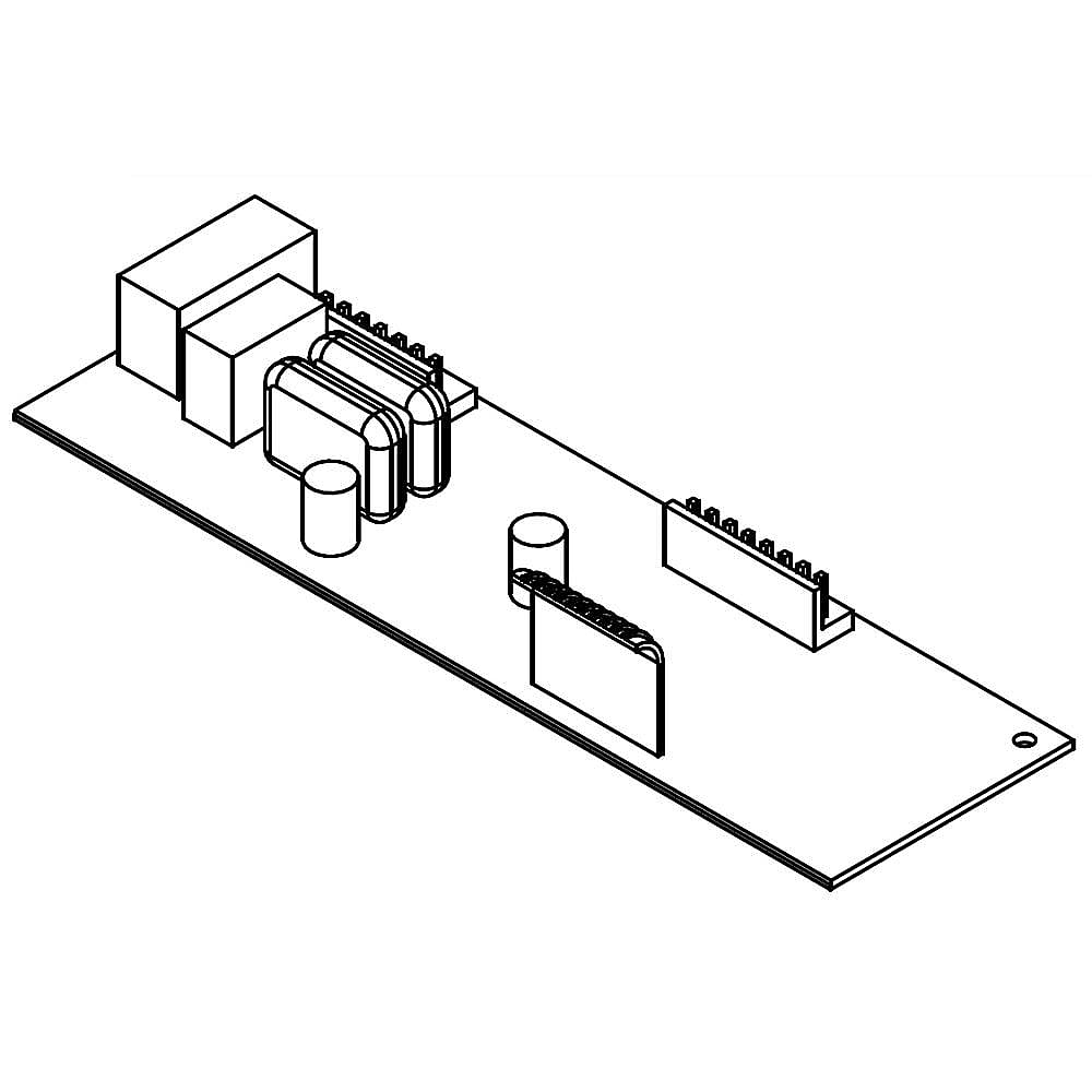 Photo of GE Part #wpw10637328, Refrigerator Electronic Control Board | 5.50 x 5.25 x 6.50 from Repair Parts Direct