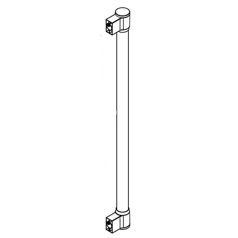 Part #wpw10645587, Refrigerator Door Handle | 26.00 x 2.50 x 1.50