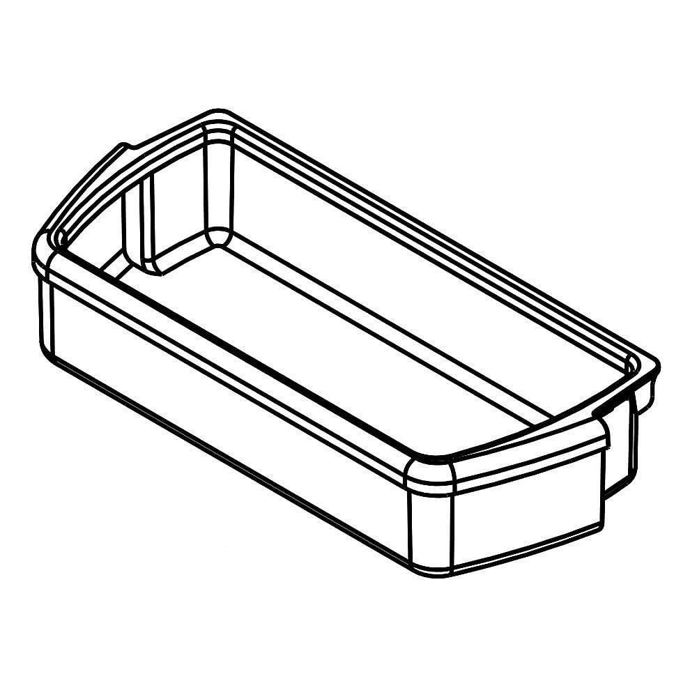 Part #wpw10672340, Refrigerator Door Bin | 8.32 x 3.82 x 18.63
