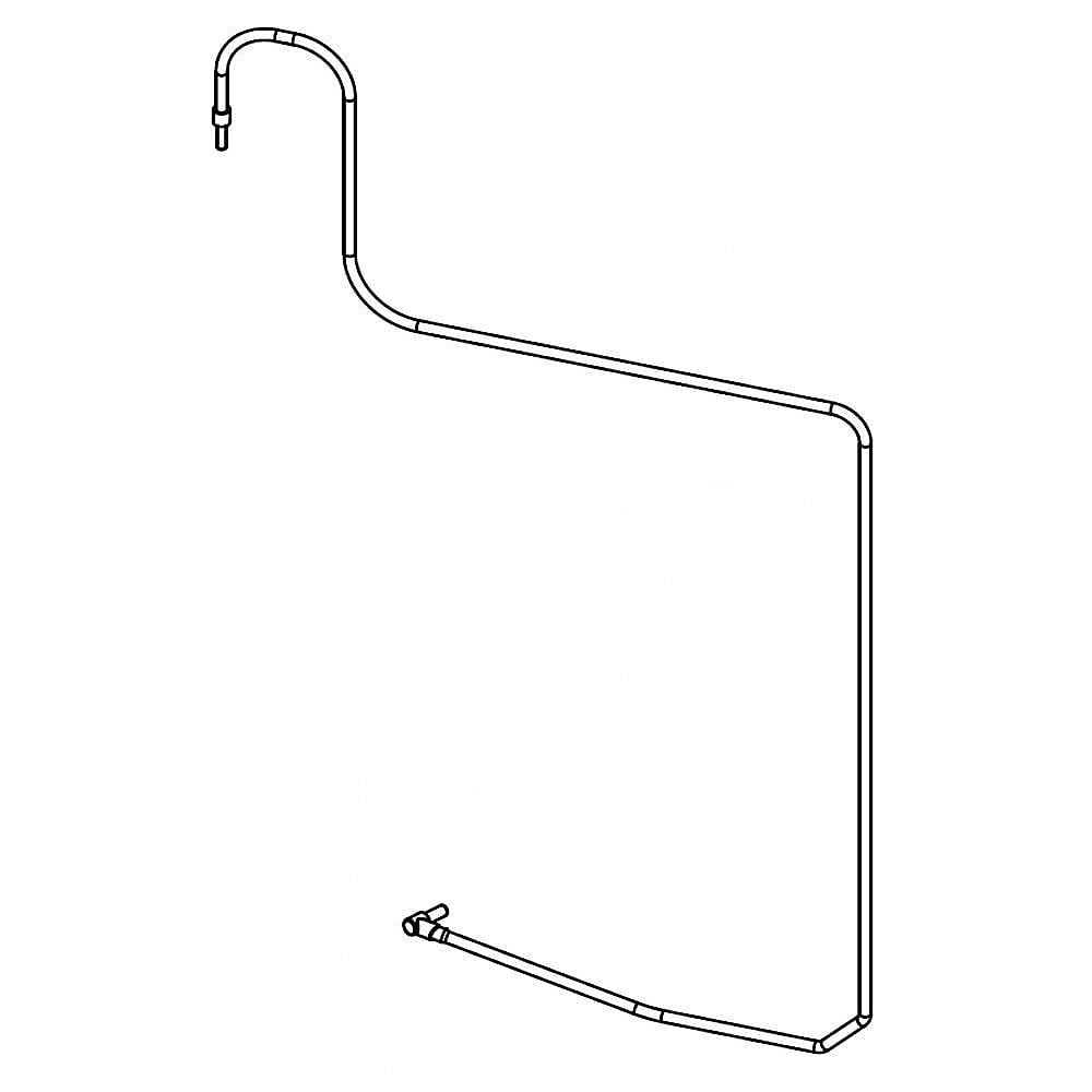 Part #wpw10678300, Ice Maker Water Tubing (Replaces W10678300) / 18.50 x 15.25 x 0.37