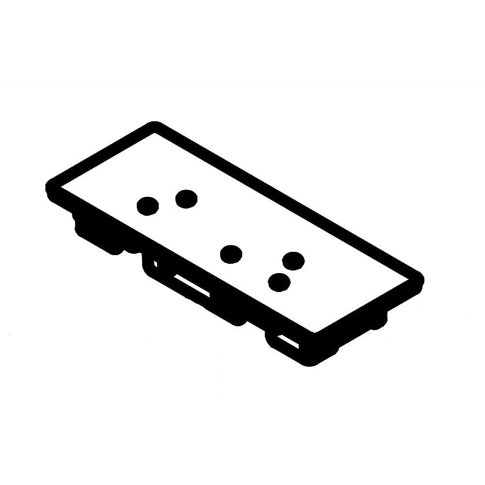 Part #wpw10698252, Refrigerator Temperature-Controlled Drawer User Interface Assembly (Stainless) (Replaces W10698252) / 11.75 x 5.25 x 5.75