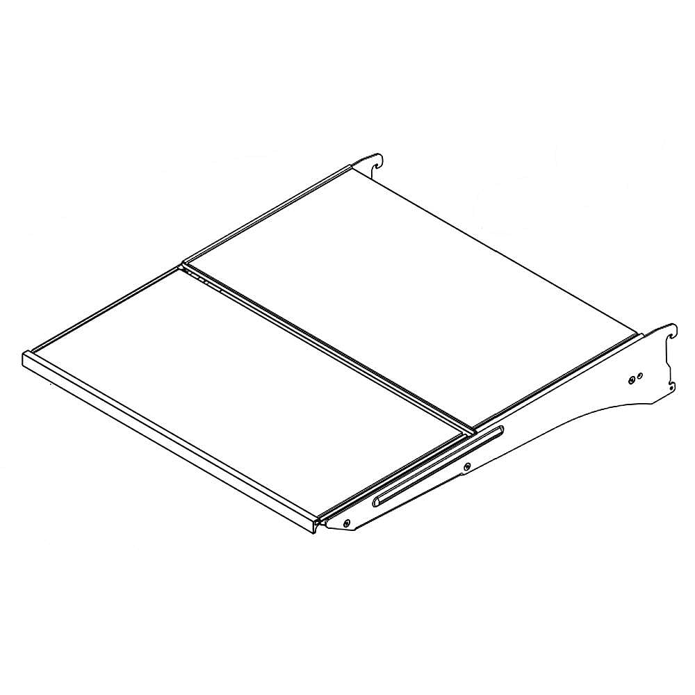 Part #wpw10737428, Refrigerator Shelf | 18.31 x 4.25 x 22.75