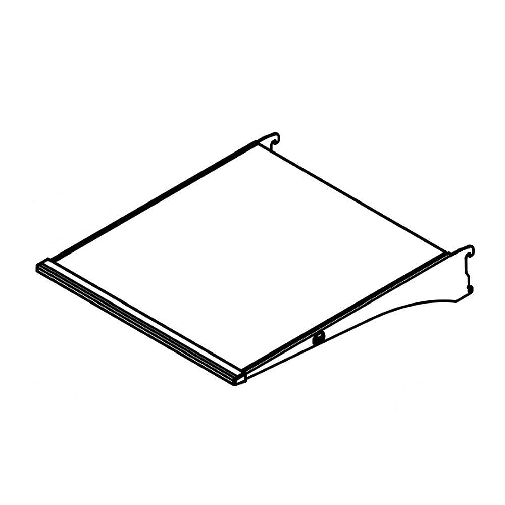 Part #wpw10739590, Refrigerator Fixed Shelf / 18.15 x 4.20 x 23.00