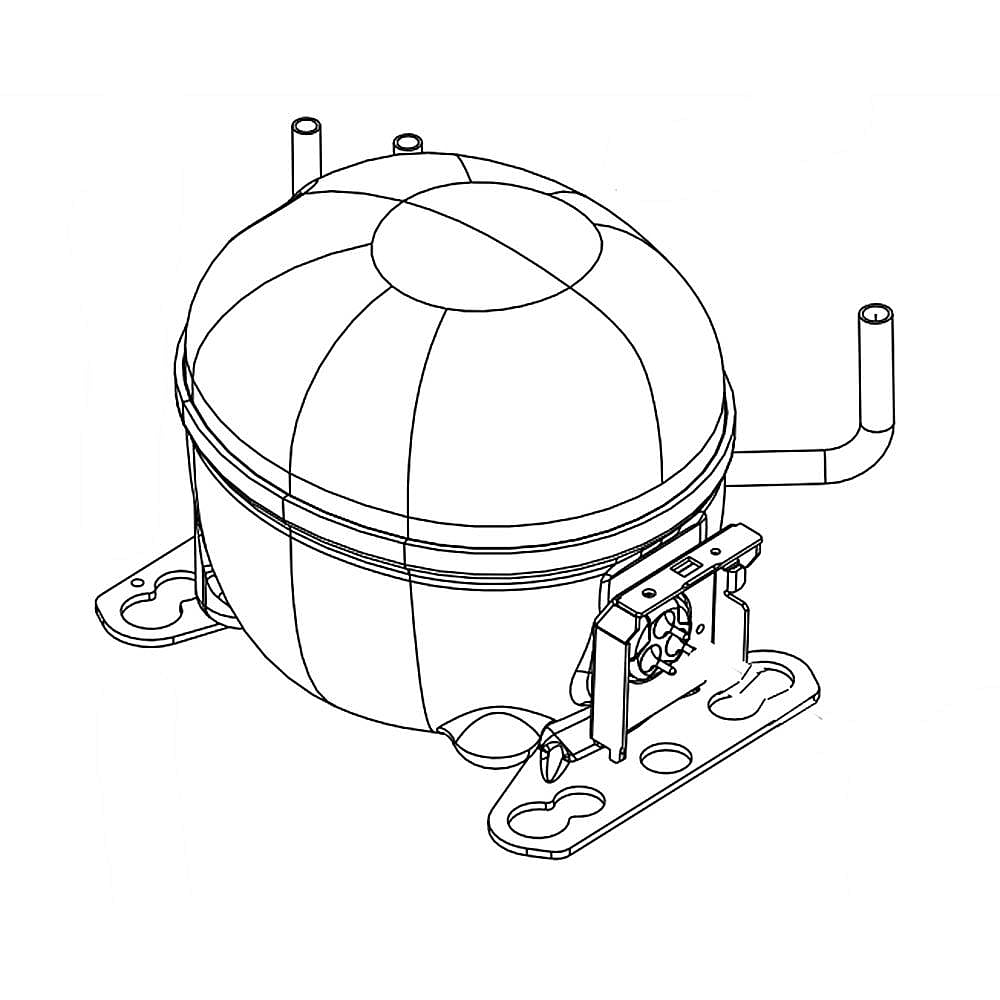 Part #wpw10750849, Freezer Compressor | 13.00 x 8.49 x 8.50
