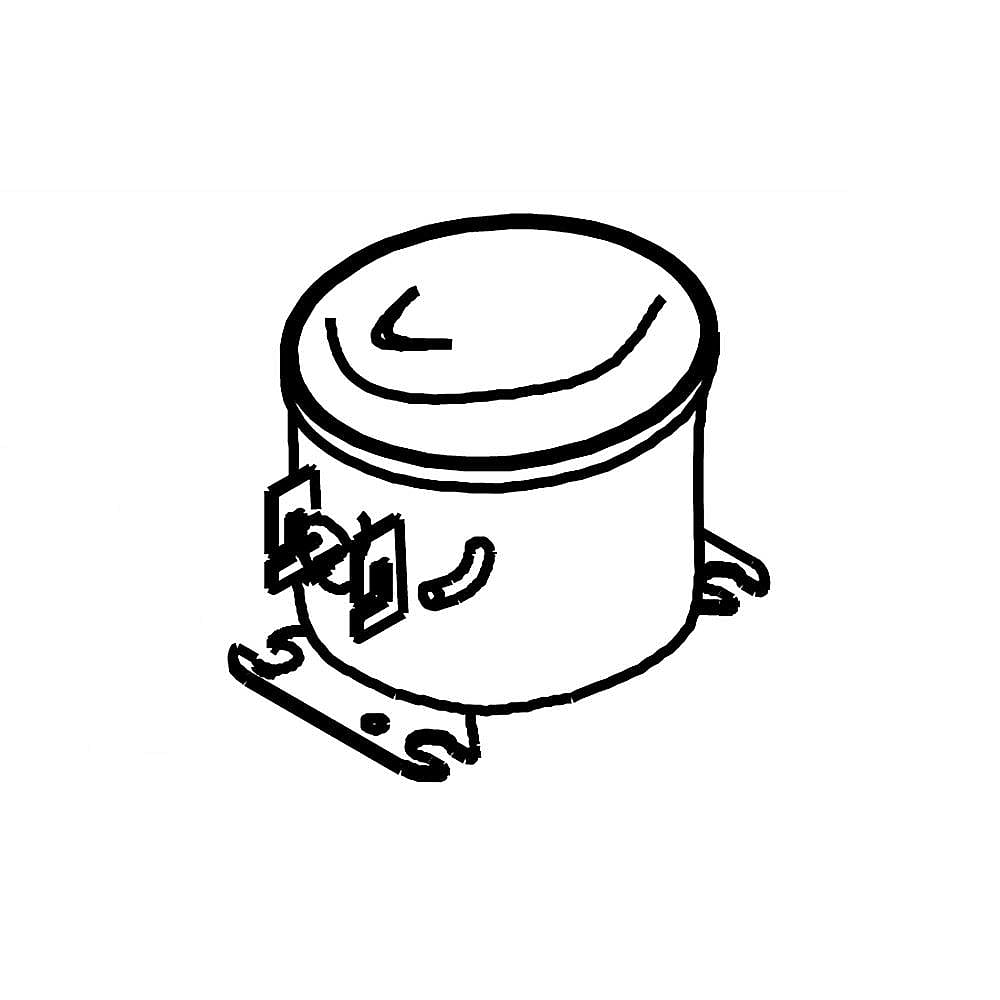 Part #wpw10772872, Refrigerator Compressor / 9.75 x 9.38 x 12.75