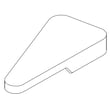 Refrigerator Freezer Door Hinge Cover (gray) for Winia WTE18GCWCD - Part 3011492430