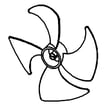 Refrigerator Evaporator Fan Blade for Kenmore 11173045610 - Part 3011835900