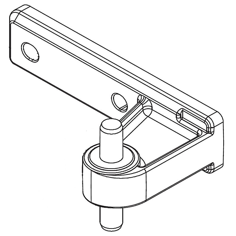 Refrigerator Freezer Door Hinge, Lower (White)