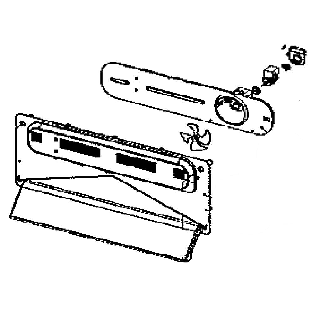 Refrigerator Freezer Air Duct Cover and Fan Assembly