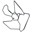 Refrigerator Condenser Fan Blade for Kenmore 11173027711 - Part 60118-0001200-01