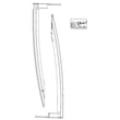 Refrigerator Door Handle Set (silver) 60140-0007100