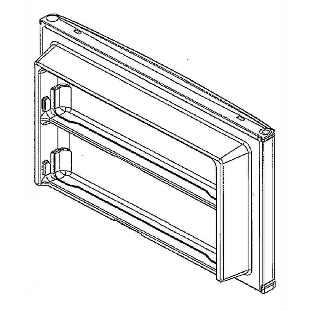 Refrigerator Freezer Door Assembly (Silver)