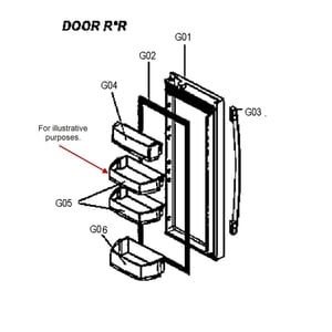 Haier Refrigerator Door Utility Bin 3019059400