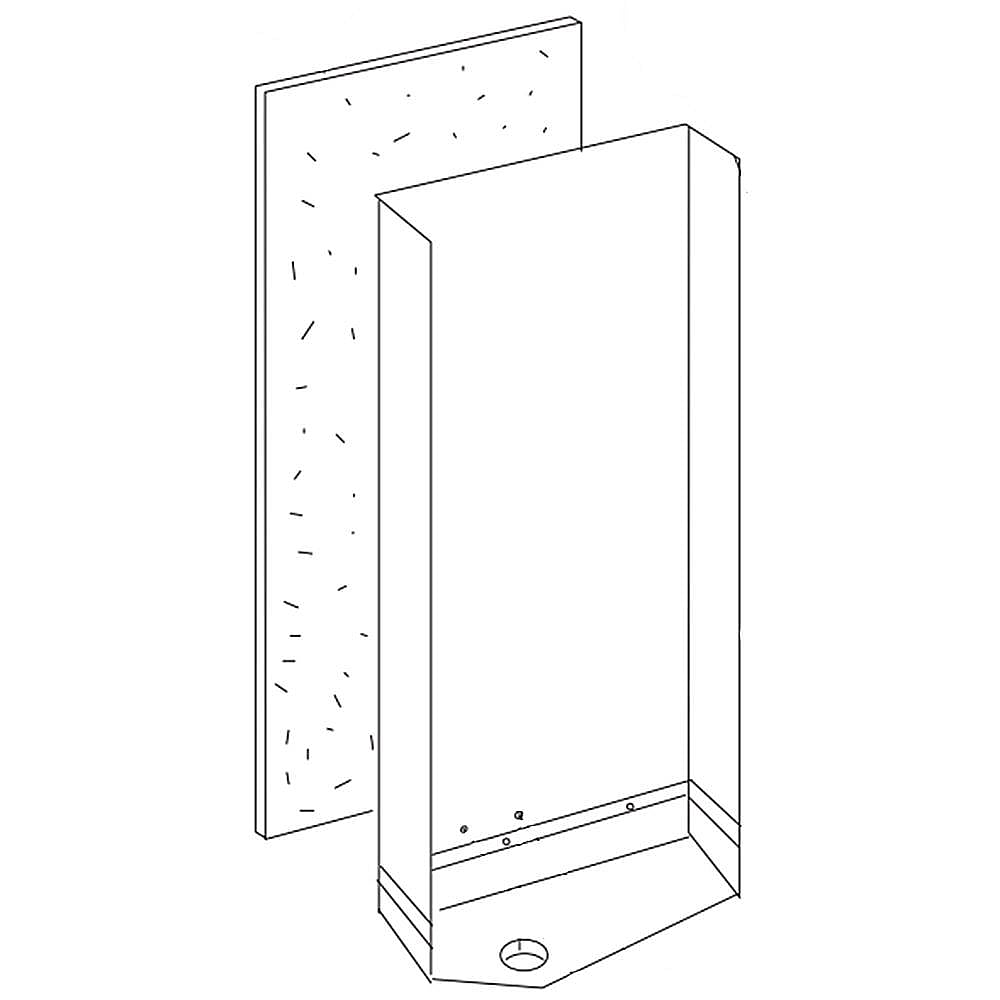 Gibson Part #215048703, Refrigerator Drain Trough | 17.05 x 12.10 x 4.20
