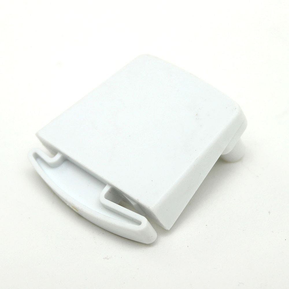 Part #216334000, Freezer Door Shelf Rail End Cap, Right / 1.80 x 1.55 x 1.05