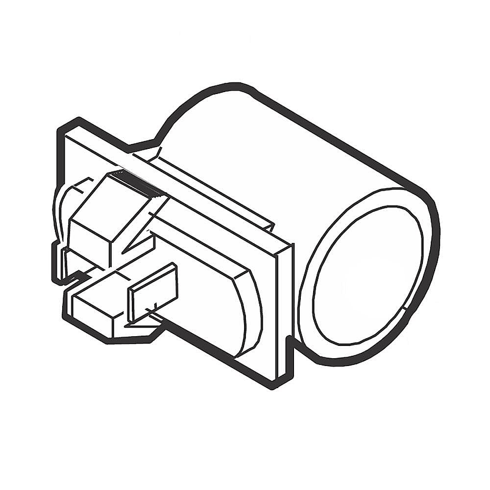 Frigidaire Part #216659900, Light Socket | 5.35 x 2.95 x 1.45