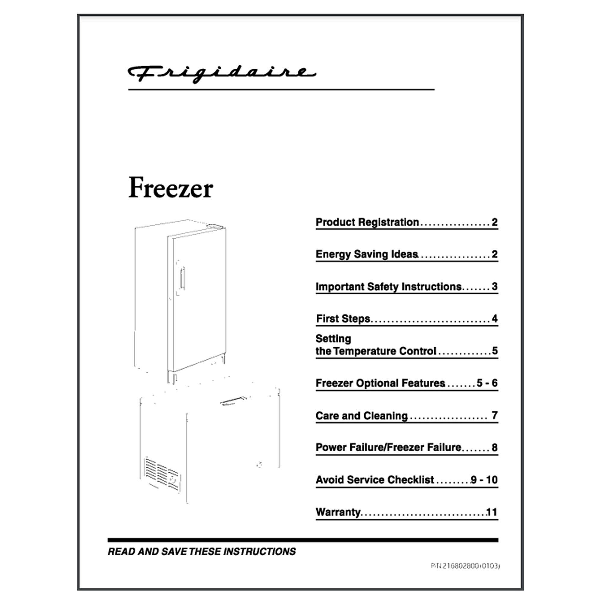 Part #216802800, Kenmore Owners Manual / 15.00 x 11.00 x 0.00