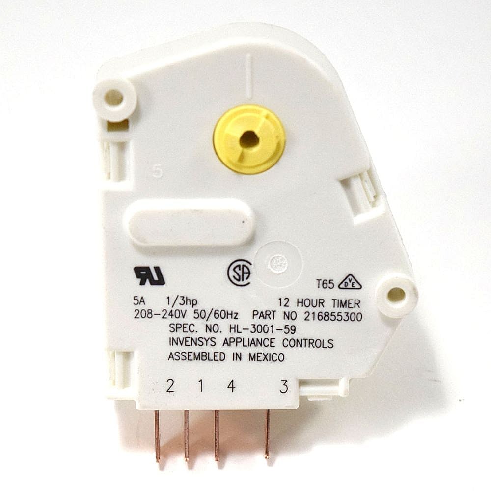 Part #216855300, Refrigerator Defrost Timer / 4.10 x 3.40 x 1.85