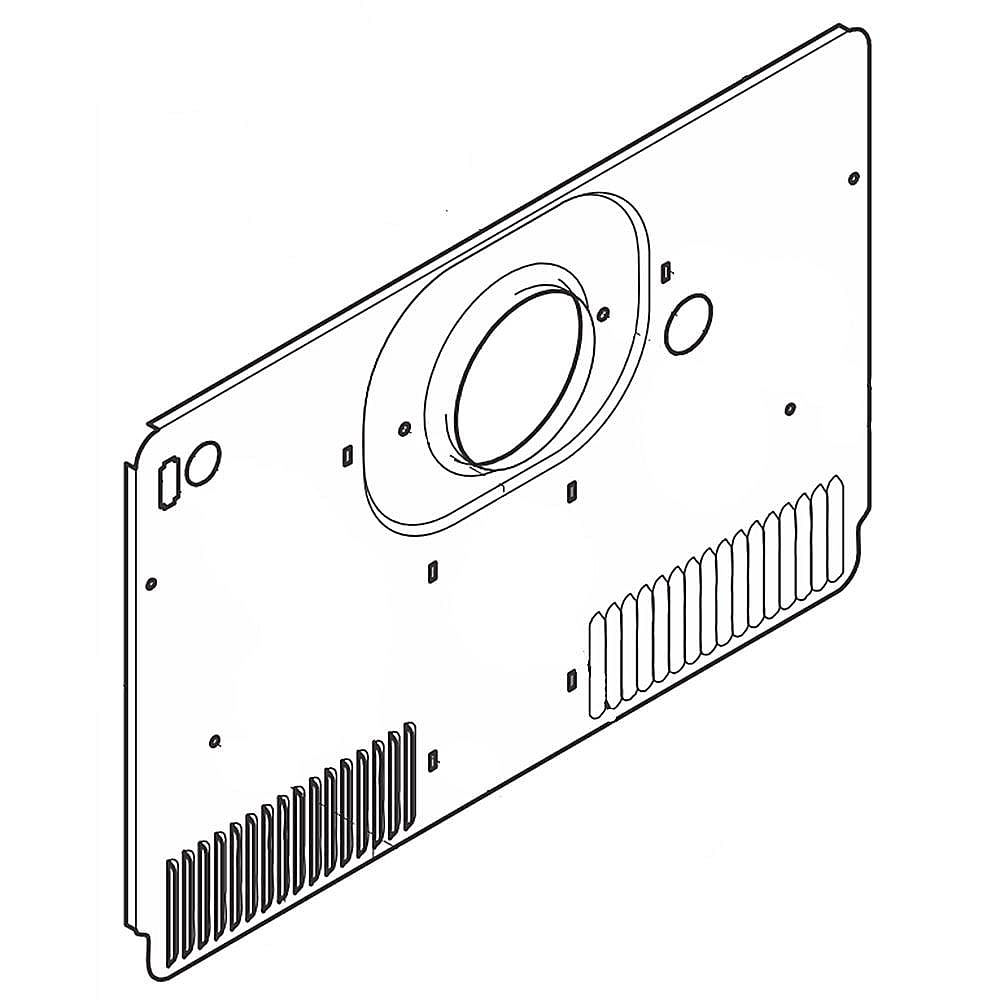 Kenmore Part #240313614, Refrigerator Control Cover Evaporator | 22.50 x 17.50 x 0.34