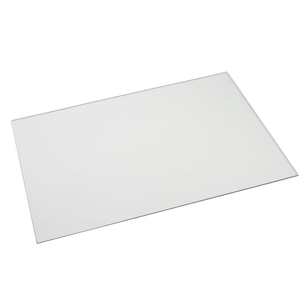 Part #240350604, Refrigerator Freezer Glass Shelf, Upper (Replaces 240350667, 240443312, 241711245, 7240350604) / 19.20 x 18.30 x 2.60