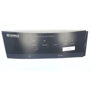 Refrigerator Dispenser Control Overlay (black) 240418311
