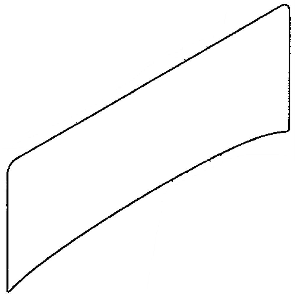 Part #240418325, Refrigerator Module Cover Label (Black) / 10.75 x 10.55 x 0.10