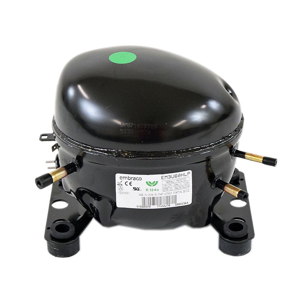 Part #240550946, Refrigerator Compressor (Replaces 240550942, 240550947) / 15.00 x 7.80 x 6.00