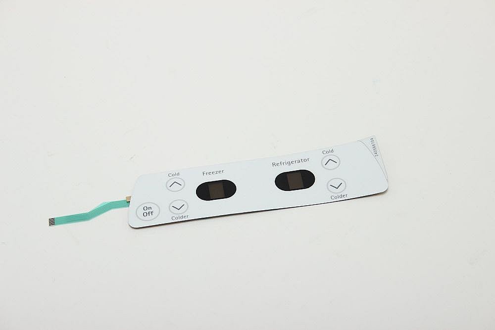 Kenmore Elite Part #240598704, Refrigerator Control Membrane Switch | 8.40 x 1.75 x 0.10